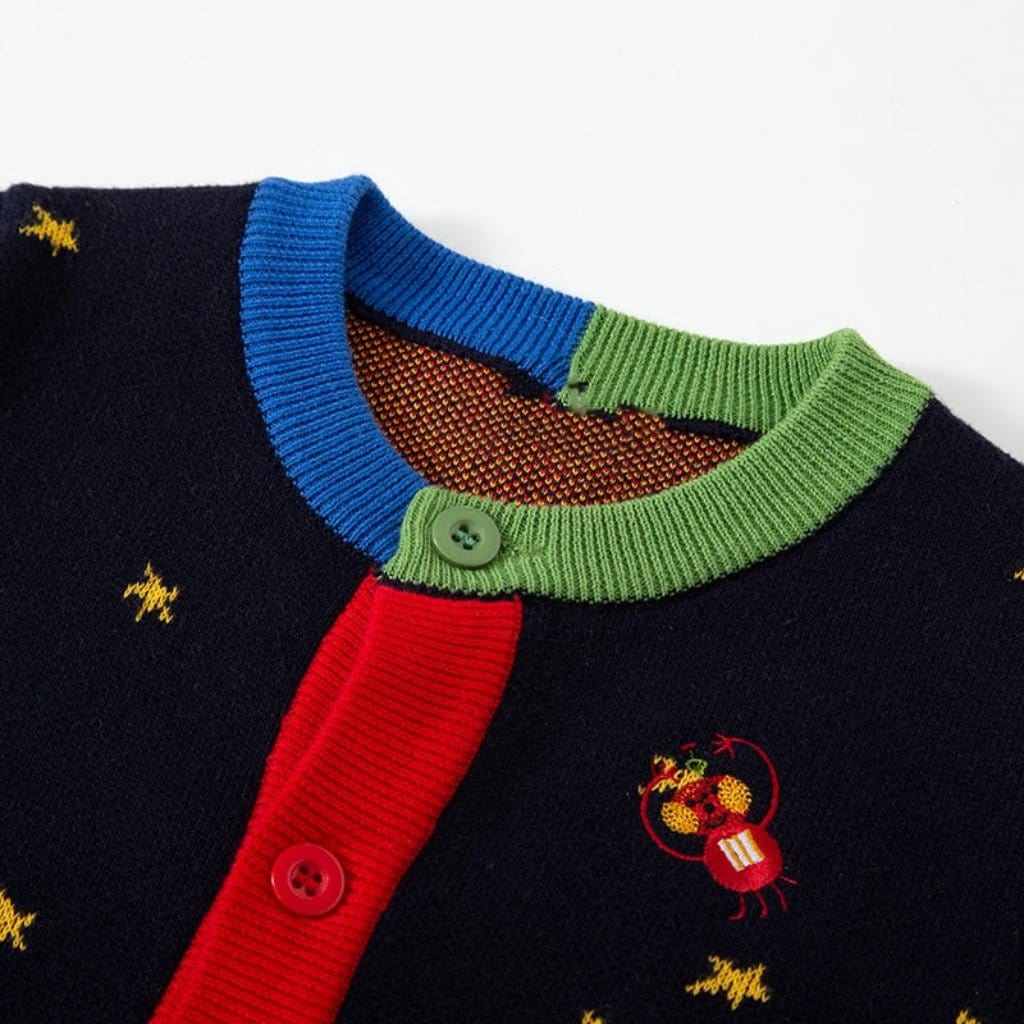 ONEAKIDS Baby & Toddler Outfits Spaceship Unisex Knit Cardigan