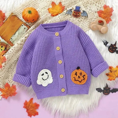 ONEAKIDS Baby & Toddler Outfits Spooky Unisex Halloween Cardigan