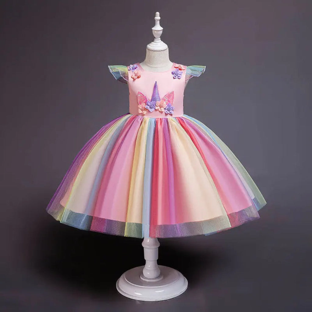 ONEAKIDS Baby & Toddler Outfits Unicorn Flower Girl Party Dress