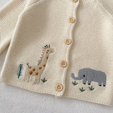 ONEAKIDS Baby & Toddler Outfits Unisex Baby Embroidered Cotton Cardigan