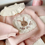 ONEAKIDS Baby & Toddler Outfits Vintage Bunny Wool Girls' Sweater