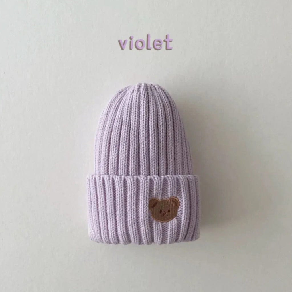ONEAKIDS Baby & Toddler Outfits VIOLET / ONE SIZE- 1-5YEARS Winter Wool Embroidered Unisex Beanie / Hat