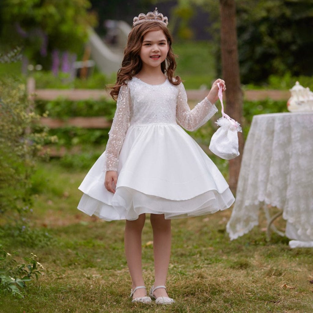 ONEAKIDS Baby & Toddler Outfits WHITE / 12-18M Venus Flower Girl Dress