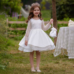 ONEAKIDS Baby & Toddler Outfits WHITE / 12-18M Venus Flower Girl Dress