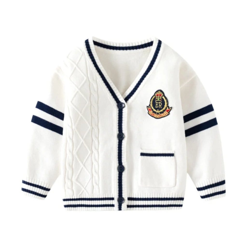 ONEAKIDS Baby & Toddler Outfits WHITE / 2T Little Charm Boys' Cardigan