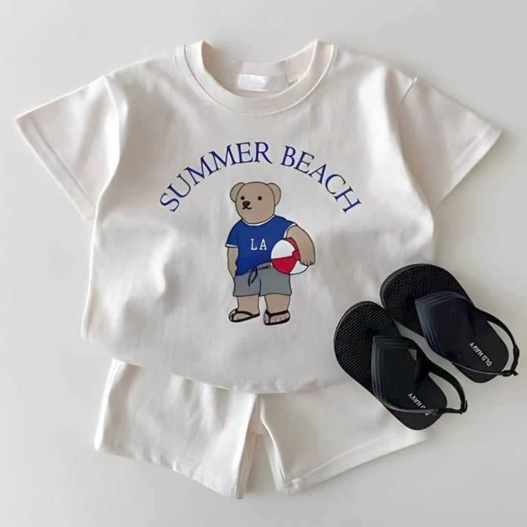 ONEAKIDS Baby & Toddler Outfits WHITE / 6-12M Summer Beach 2-Piece Sets