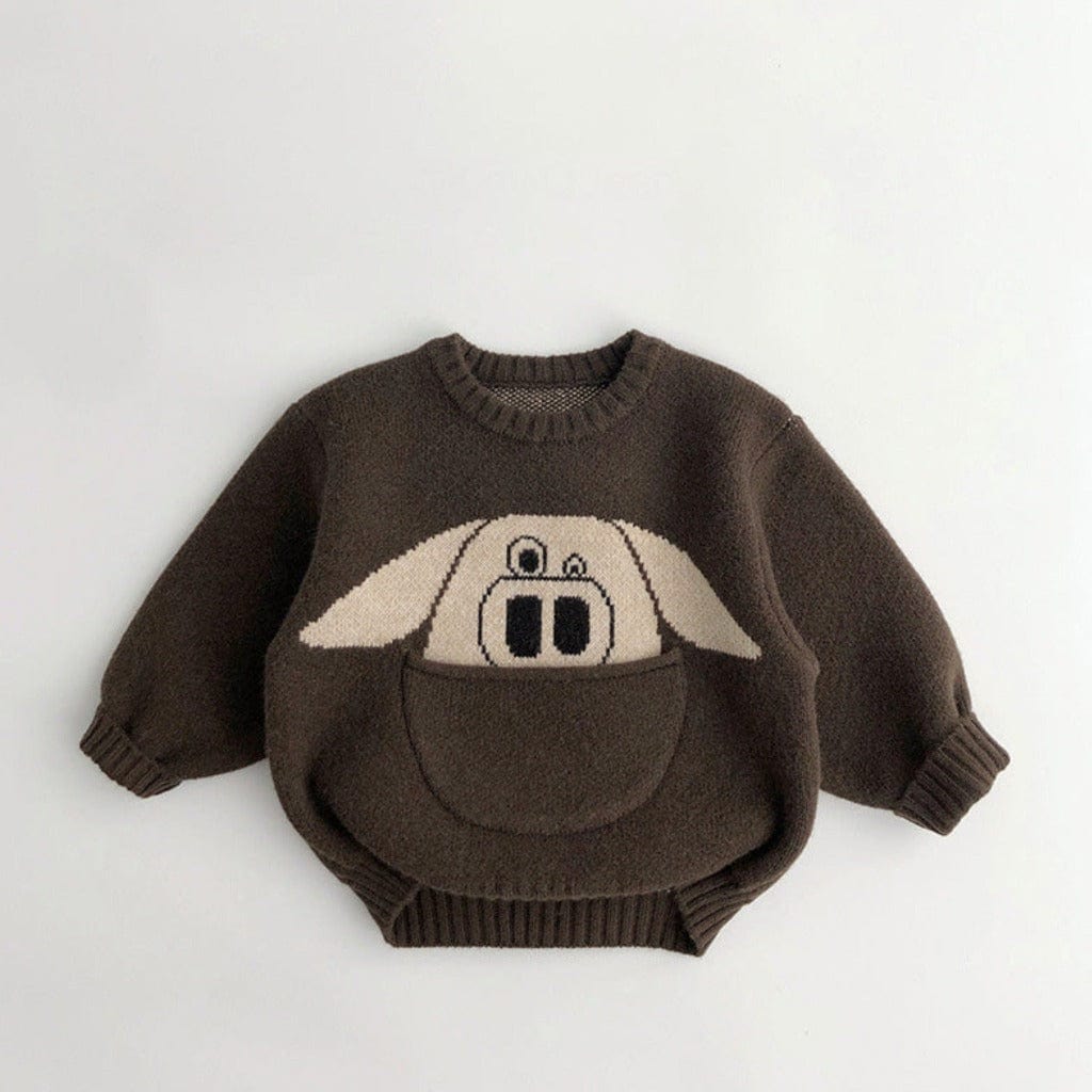 ONEAKIDS Baby & Toddler Tops 12-18M / BROWN Unisex Animal Sweaters