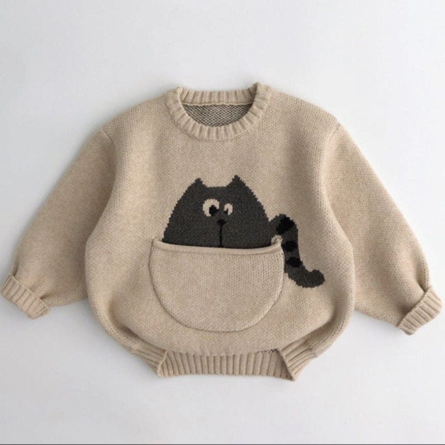 ONEAKIDS Baby & Toddler Tops 12-18M / WHITE Unisex Animal Sweaters
