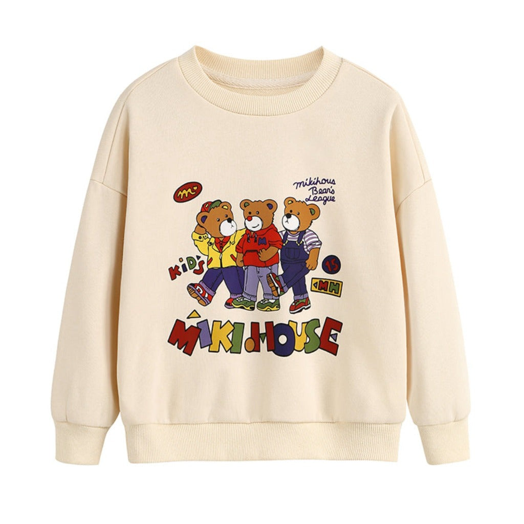 ONEAKIDS Baby & Toddler Tops 2T / 3 BEARS Unisex Iconic Beige Sweatshirt