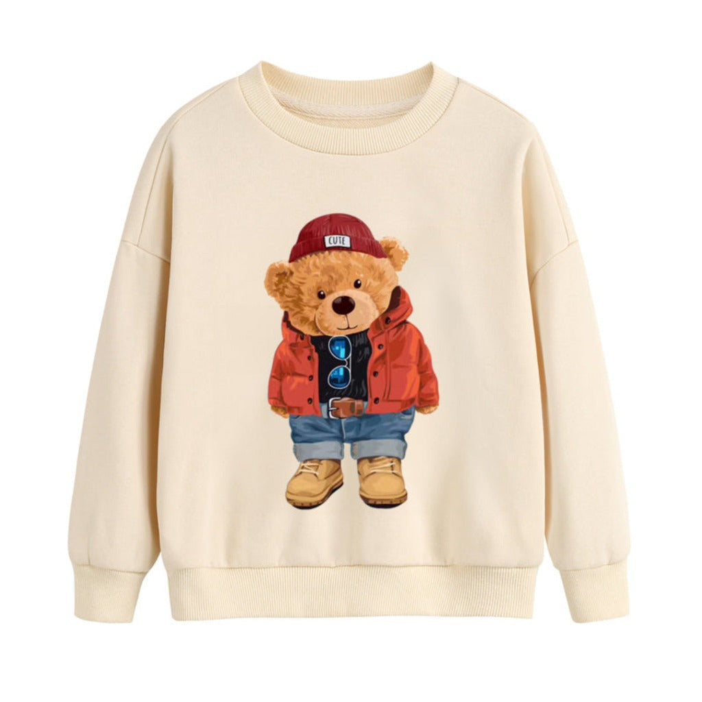 ONEAKIDS Baby & Toddler Tops 2T / BEAR Unisex Iconic Beige Sweatshirt