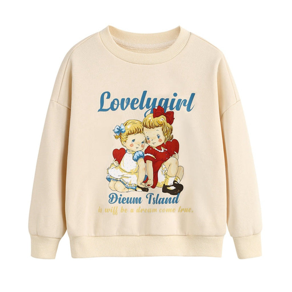 ONEAKIDS Baby & Toddler Tops 2T / LOVELY Unisex Iconic Beige Sweatshirt