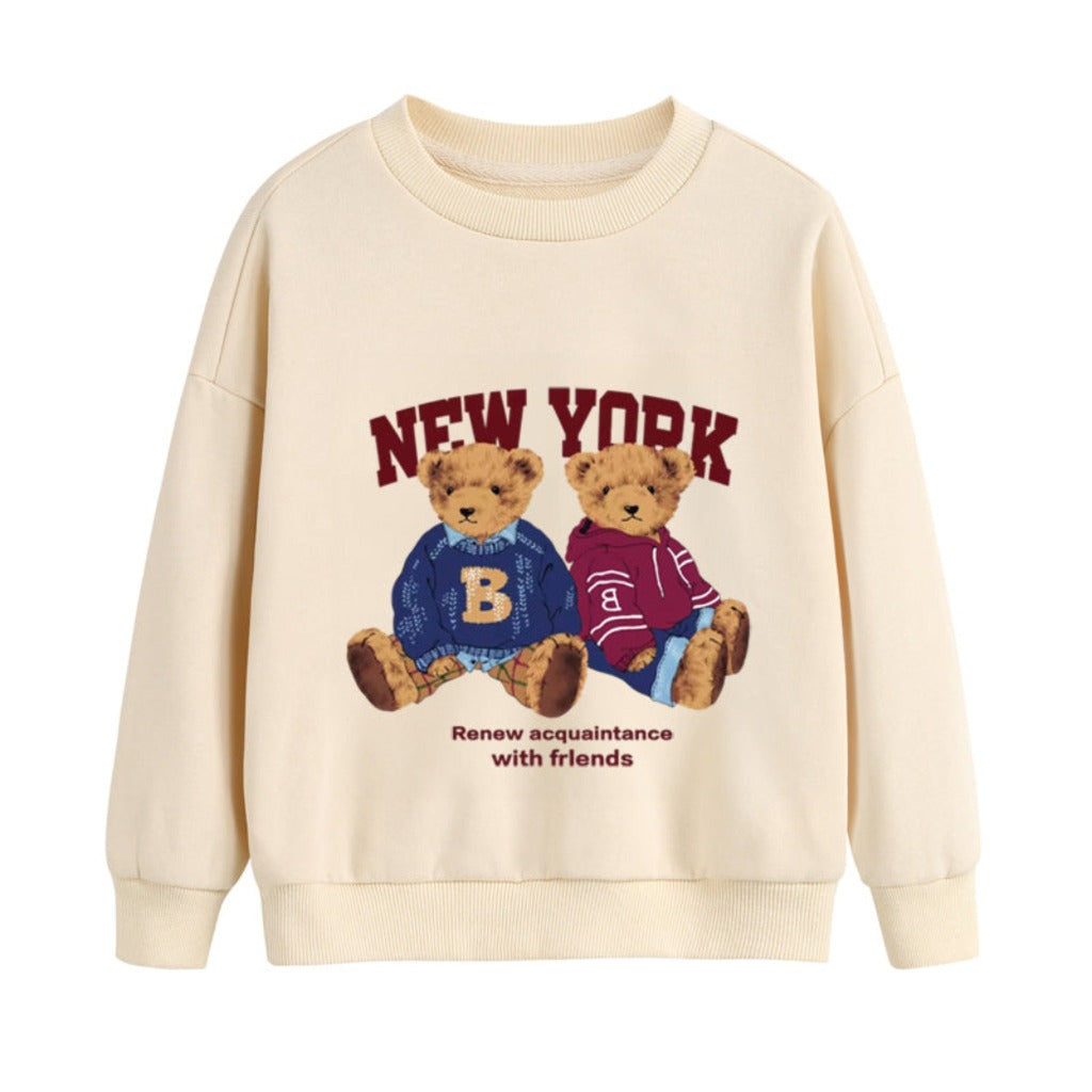 ONEAKIDS Baby & Toddler Tops 2T / NEW YORK Unisex Iconic Beige Sweatshirt