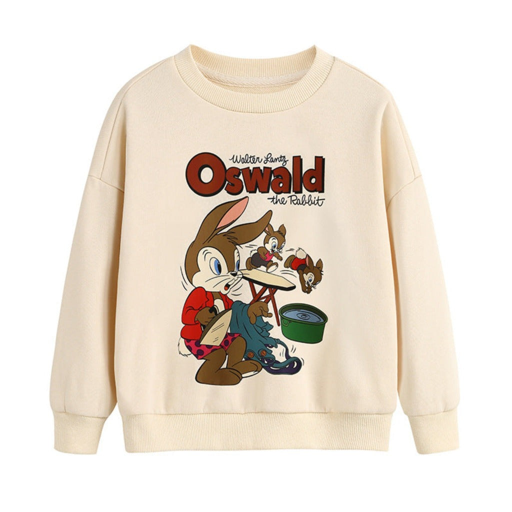 ONEAKIDS Baby & Toddler Tops 2T / OSWALD Unisex Iconic Beige Sweatshirt