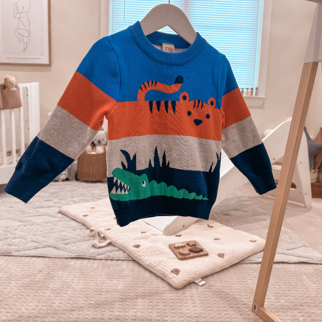 ONEAKIDS Baby & Toddler Tops Animal Knit Boys' Sweater