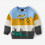 ONEAKIDS Baby & Toddler Tops BLUE / 2T Animal Knit Boys' Sweater