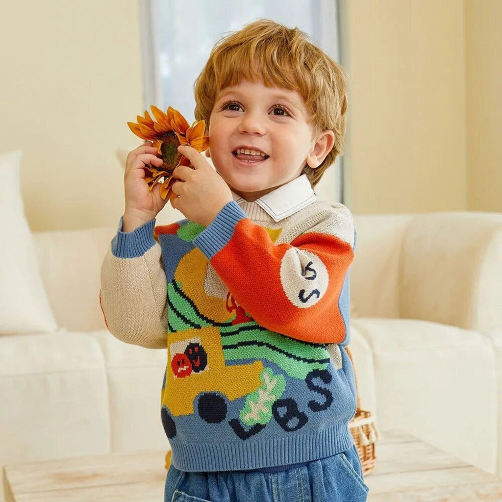 ONEAKIDS Baby & Toddler Tops Boys’ Knit Cotton Sweater
