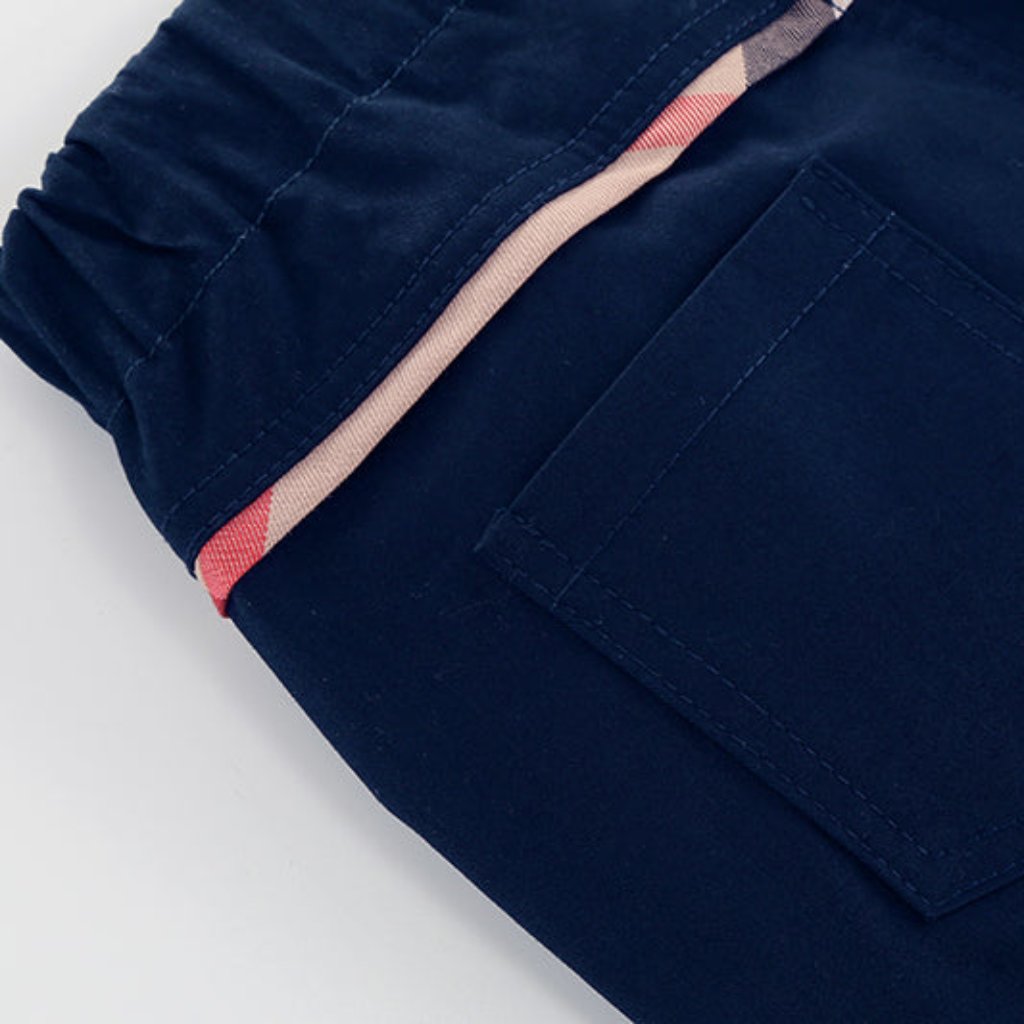 ONEAKIDS Baby & Toddler tops Boys Navy Blue Chino Shorts