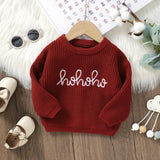 ONEAKIDS Baby & Toddler Tops Unisex Holiday Red Cozy Sweater