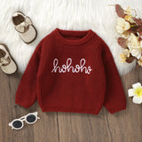 ONEAKIDS Baby & Toddler Tops Unisex Holiday Red Cozy Sweater