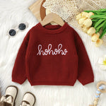 ONEAKIDS Baby & Toddler Tops Unisex Holiday Red Cozy Sweater