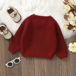 ONEAKIDS Baby & Toddler Tops Unisex Holiday Red Cozy Sweater