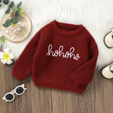 ONEAKIDS Baby & Toddler Tops Unisex Holiday Red Cozy Sweater