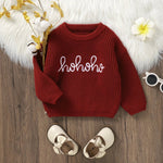 ONEAKIDS Baby & Toddler Tops Unisex Holiday Red Cozy Sweater