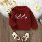 ONEAKIDS Baby & Toddler Tops Unisex Holiday Red Cozy Sweater
