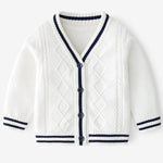 ONEAKIDS Baby & Toddler tops WHITE / 2T Sailor Boys' Knit Cardigan