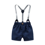 Little Gentleman Dinosaur Suspender Set