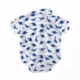 Little Gentleman Dinosaur Suspender Set
