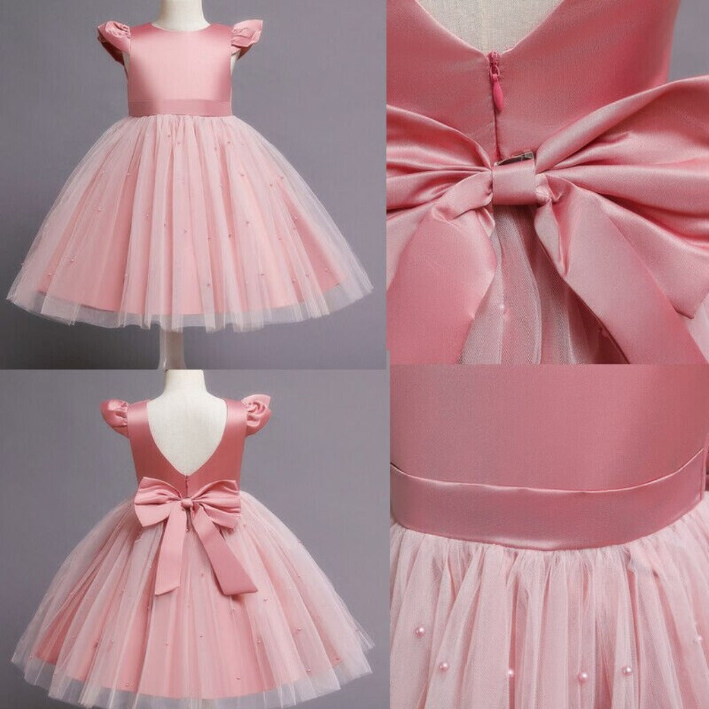 Girls' Party Dress With a Fluttery Tulle Skirt