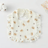 Boho Muslin Bibs for Baby Girls