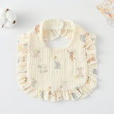 Boho Muslin Bibs for Baby Girls