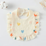 Boho Muslin Bibs for Baby Girls