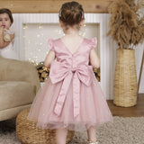 FLOWER GIRL Dress With a Fluttery Tulle Skirt