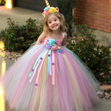 Unicorn Themed Flower Girl Dress