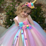 Unicorn Themed Flower Girl Dress