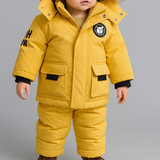 Unisex Winter 2-Piece Ski Snowsuit Puffer Jacket and Pants Set