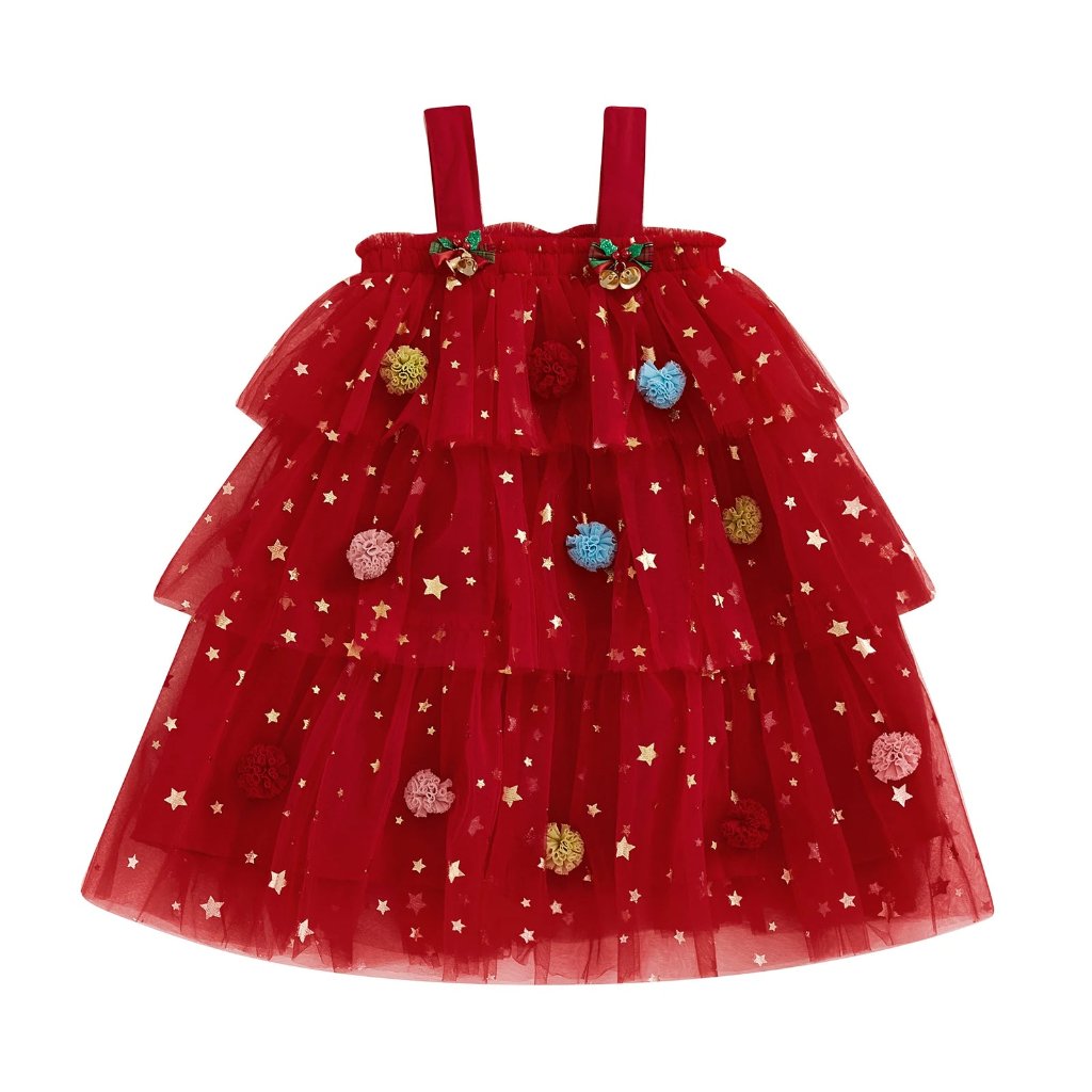 Little Girls' Christmas Tree Dress