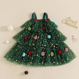 Little Girls' Christmas Tree Dress