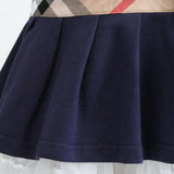 Bow Boho Dress Navy Blue