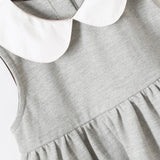 Cordelia Cotton Girls' Dress in Gray