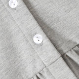 Cordelia Cotton Girls' Dress in Gray