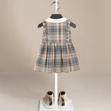 ONEAKIDS Baby & Toddler clothing Back to School Retro Plaid Dress