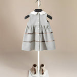 ONEAKIDS Baby & Toddler clothing Cordelia Cotton Girls' Dress in Gray