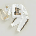 ONEAKIDS Baby & Toddler Outfits 0-3M / WHITE Baby Bear Unisex Set